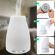 Yongse - Umidificatore ad ultrasuoni con LED cambia colore e spegnimento automatico con aroma contenuto 120 ml - 5afEETUW