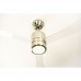 ventilatore a soffitto con illuminazione e telecomando Loft alloggiamento nichel satinato pale trasparente 112 cm - WcHphoZa